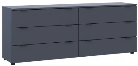 Комод Doros Рон 9 Графіт 6 Ящиків 160х38х62 DRS-011778 (41516176)