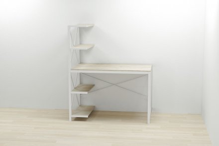 Комп'ютерний стіл Ferrum-decor Джек 75x140x60 Білий ДСП Сонома (FRD-104410)