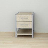 Тумба універсальна Ferrum-decor Вів'єн 2/1 50x41x40 сірий ДСП Дуб Сонома 16мм (FRD-104183)