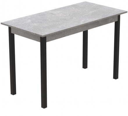 Стіл кухонний Ferrum-decor Маріо 75x120x60 Чорний ДСП Бетон 16мм (FRD-105584) Стіл кухонний Ferrum-decor Маріо 75x120x60 Чорний ДСП Бетон 16мм (FRD-105584)