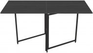Стіл трансформер книга Панама Ferrum-decor 75x148x68 Чорний метал ДСП Сосна Кембра 16 мм (FRD-106826)