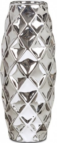 Ваза для квітів Mirror Silver кераміка 47" дзеркальний 62225 (73301)