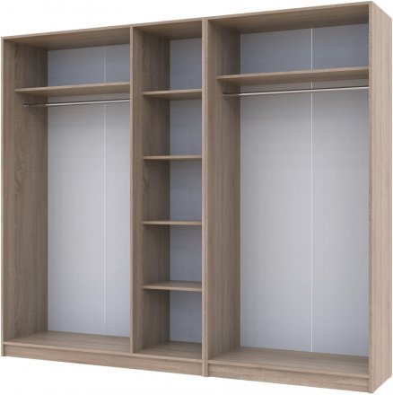 Комплект шаф для одягу Doros Промо (2 шт.) 225х48х204 см Дуб сонома (DRS-011214) Комплект шаф для одягу Doros Промо (2 шт.) 225х48х204 см Дуб сонома (DRS-011214)