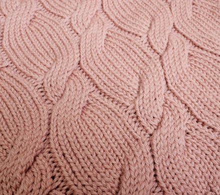 Плед плетений Premium Merino 80x100 см Peony lullalove-9075