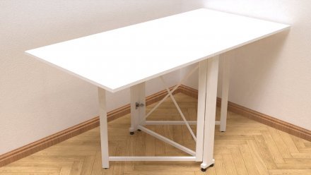 Стіл-книга трансформер Оріон 2 Ferrum-decor 750x1520x730 Білий метал ДСП Біле 16 мм (FRD-104590) Стіл-книга трансформер Оріон 2 Ferrum-decor 750x1520x730 Білий метал ДСП Біле 16 мм (FRD-104590)