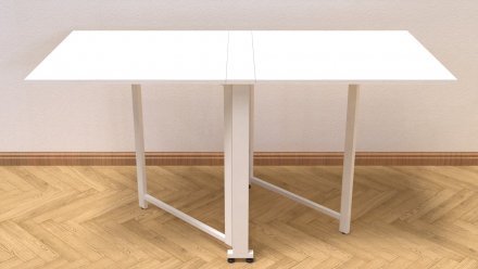 Стіл-книга трансформер Оріон 2 Ferrum-decor 750x1520x730 Білий метал ДСП Біле 16 мм (FRD-104590) Стіл-книга трансформер Оріон 2 Ferrum-decor 750x1520x730 Білий метал ДСП Біле 16 мм (FRD-104590)