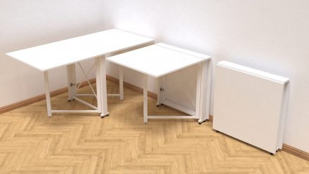 Стіл-книга трансформер Оріон 2 Ferrum-decor 750x1520x730 Білий метал ДСП Біле 16 мм (FRD-104590) Стіл-книга трансформер Оріон 2 Ferrum-decor 750x1520x730 Білий метал ДСП Біле 16 мм (FRD-104590)