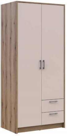 Шафа для одягу Doros Ронді Дуб Артизан/Кашемір 2ДСП 82х52х195 DRS-011660 (80737805)