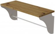 Настінна полиця Ferrum-decor Комфі 260x500x240 метал Білий ДСП Дуб Артизан 16 мм (FRD-102728) Настінна полиця Ferrum-decor Комфі 260x500x240 метал Білий ДСП Дуб Артизан 16 мм (FRD-102728)