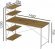 Комп'ютерний стіл Ferrum-decor Джек 75x140x60 Білий ДСП Артизан (FRD-104412)
