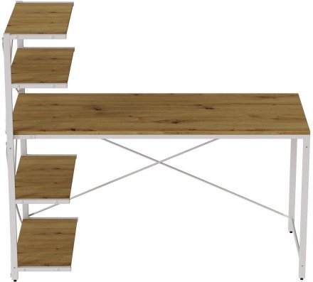 Комп'ютерний стіл Ferrum-decor Джек 75x140x60 Білий ДСП Артизан (FRD-104412)