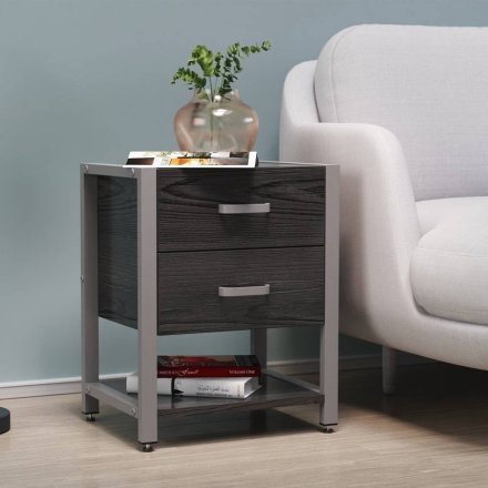 Тумба універсальна Ferrum-decor Вів'єн 2/1 50x41x40 сірий ДСП Сосна Кембра 16мм (FRD-104185)