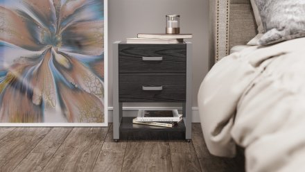 Тумба універсальна Ferrum-decor Вів'єн 2/1 50x41x40 сірий ДСП Сосна Кембра 16мм (FRD-104185)