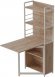 Стіл книжка з етажеркою Практик 2 Ferrum-decor 1555x640x990 Білий метал ДСП Дуб Сан-Марино 16 мм (FRD-104633)