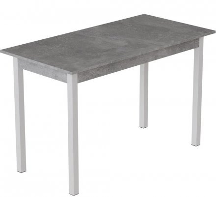 Стіл кухонний Ferrum-decor Маріо 75x120x70 Білий ДСП Бетон 16мм (FRD-105585)