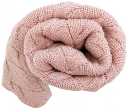 Плед плетений Premium Merino 80x100 см Powder Pink lullalove-6678