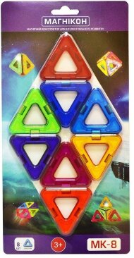 Магнітний конструктор 3D 8 дет MK-8 Магнітний конструктор 3D 8 дет MK-8