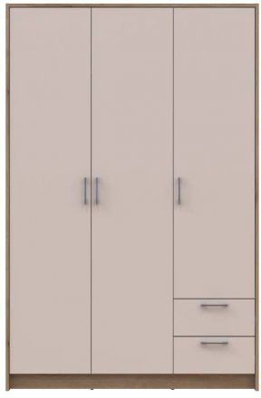 Шафа для одягу Doros Ронді Дуб Артизан/Кашемір 3ДСП 121х52х195 DRS-011661 (80737815)