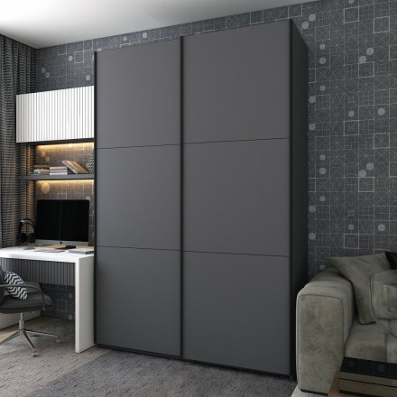 Шафа купе Doros G-Caiser Графіт/Графіт 2 ДСП / 3 частини 200х60х240 (DRS-011848) Шафа купе Doros G-Caiser Графіт/Графіт 2 ДСП / 3 частини 200х60х240 (DRS-011848)