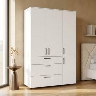 Шафа для одягу Doros Торн Білий 3 ДСП/3Ш (полиці) 135х51.6х200 (DRS-012056)