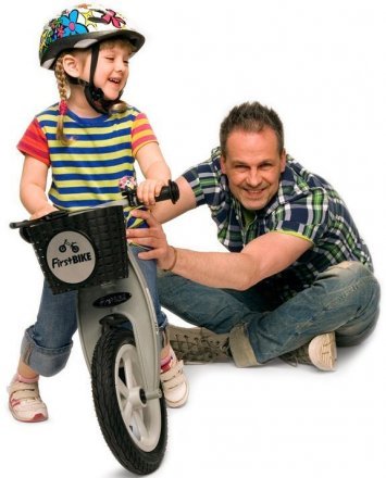 Firstbike Беговел Cross with brake silver