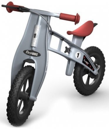 Firstbike Беговел Cross with brake silver