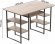 Комп'ютерний стіл Ferrum-decor Тім 75x140x60 чорний ДСП Дуб Сан-Марино 32мм (FRD-103968)