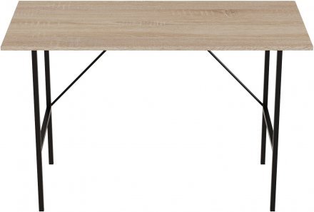 Стіл письмовий Line Тайм Ferrum-decor 750x1000x600 Чорний метал ДСП Дуб Сонома 16 мм (FRD-104874)