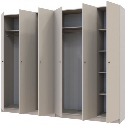 Комплект шаф для одягу Doros Промо (2 шт.) 270х48х204 см Кашемір (DRS-011216) Комплект шаф для одягу Doros Промо (2 шт.) 270х48х204 см Кашемір (DRS-011216)