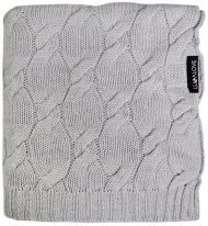 Плед плетений Premium Merino 80x100 см Ice Grey lullalove-6647