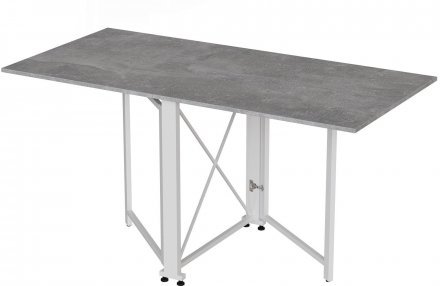 Стіл-книга трансформер Оріон 2 Ferrum-decor 750x1520x730 Білий метал ДСП Бетон 16 мм (FRD-104596) Стіл-книга трансформер Оріон 2 Ferrum-decor 750x1520x730 Білий метал ДСП Бетон 16 мм (FRD-104596)