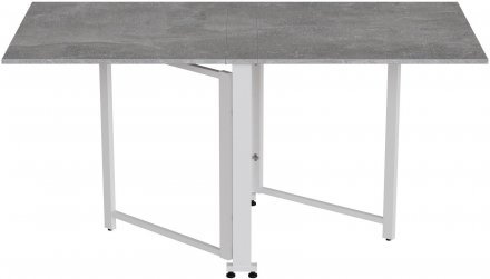 Стіл-книга трансформер Оріон 2 Ferrum-decor 750x1520x730 Білий метал ДСП Бетон 16 мм (FRD-104596) Стіл-книга трансформер Оріон 2 Ferrum-decor 750x1520x730 Білий метал ДСП Бетон 16 мм (FRD-104596)