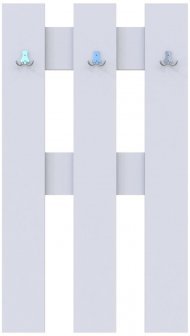 Вішалка для одягу Doros Н1 Білий 65х3,2х115 (DRS-011558)