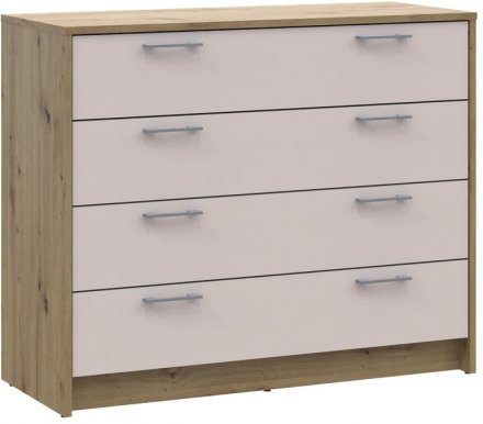 Комод Doros Ронді Дуб Артизан/Кашемір 4 ящики 100х40х82 DRS-011782 (41516187) Комод Doros Ронді Дуб Артизан/Кашемір 4 ящики 100х40х82 DRS-011782 (41516187)