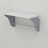 Настінна полиця Ferrum-decor Комфі 260x500x240 метал Сірий ДСП Біле 16 мм (FRD-102730) Настінна полиця Ferrum-decor Комфі 260x500x240 метал Сірий ДСП Біле 16 мм (FRD-102730)