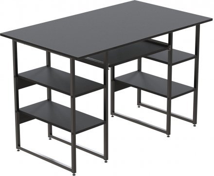 Комп'ютерний стіл Ferrum-decor Тім 75x140x60 чорний ДСП Сосна Кембра 32мм (FRD-103969) Комп'ютерний стіл Ferrum-decor Тім 75x140x60 чорний ДСП Сосна Кембра 32мм (FRD-103969)