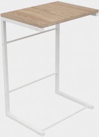 Столик приставний Террі Ferrum-decor 650x440x330 Білий метал ДСП Дуб Сонома 16 мм (FRD-104658) Столик приставний Террі Ferrum-decor 650x440x330 Білий метал ДСП Дуб Сонома 16 мм (FRD-104658)