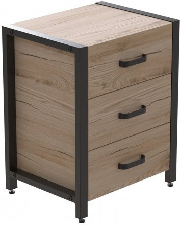 Тумба універсальна Ferrum-decor Вів'єн 3 50x41x40 чорний ДСП Дуб Сан-Марино 16мм (FRD-104187) Тумба універсальна Ferrum-decor Вів'єн 3 50x41x40 чорний ДСП Дуб Сан-Марино 16мм (FRD-104187)