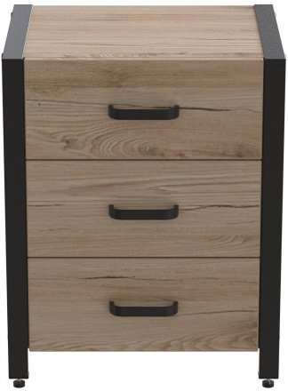 Тумба універсальна Ferrum-decor Вів'єн 3 50x41x40 чорний ДСП Дуб Сан-Марино 16мм (FRD-104187) Тумба універсальна Ferrum-decor Вів'єн 3 50x41x40 чорний ДСП Дуб Сан-Марино 16мм (FRD-104187)