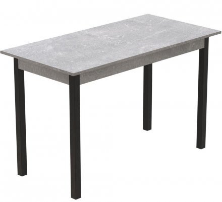 Стіл кухонний Ferrum-decor Маріо 75x120x70 Чорний ДСП Бетон 16мм (FRD-105587) Стіл кухонний Ferrum-decor Маріо 75x120x70 Чорний ДСП Бетон 16мм (FRD-105587)