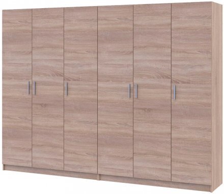Комплект шаф для одягу Doros Промо (2 шт.) 270х48х204 см Дуб сонома (DRS-011218) Комплект шаф для одягу Doros Промо (2 шт.) 270х48х204 см Дуб сонома (DRS-011218)