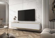 Тумба під телевізор навісна Perfect Home Оро / Oro 3-дверна RTV175 MDF Білий (PFH-091364)