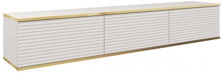 Тумба під телевізор навісна Perfect Home Оро / Oro 3-дверна RTV175 MDF Білий (PFH-091364)