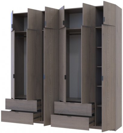 Комплект шаф для одягу Doros Лукас (2 шт.) 240х50х240 см Канноло (DRS-011850)