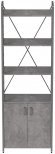 Етажерка 4/60 Ferrum-decor Серії Конект із тумбою 179x60x28 Сірий ДСП Бетон (FRD-102483)