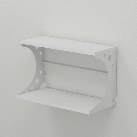 Настінна полиця Ferrum-decor Букін 330x500x240 метал Білий ДСП Біле 16 мм (FRD-102849)