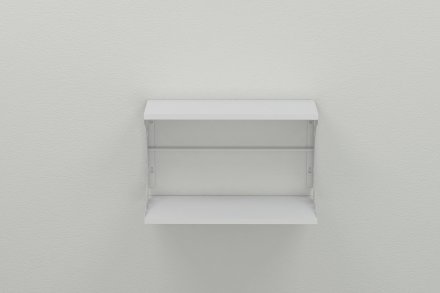 Настінна полиця Ferrum-decor Букін 330x500x240 метал Білий ДСП Біле 16 мм (FRD-102849)