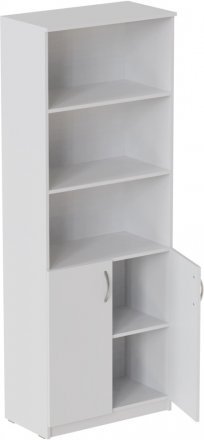Шафа Анжело Ferrum-decor на 5 полиць з 2 дверима 1900x700x380 ДСП Біле 16 мм (FRD-105031)