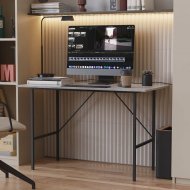Стіл письмовий LINE Тайм Ferrum-decor 750x1000x600 Чорний метал ДСП Бетон 16 мм (FRD-104877)