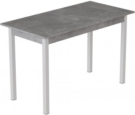 Стіл кухонний Ferrum-decor Маріо 75x120x80 Білий ДСП Бетон 16мм (FRD-105588) Стіл кухонний Ferrum-decor Маріо 75x120x80 Білий ДСП Бетон 16мм (FRD-105588)